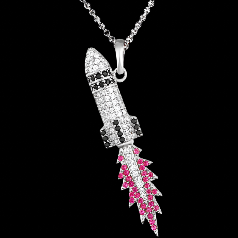 Spaceship Pendant Necklace